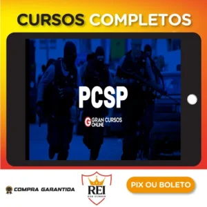 PCSP Polícia Civil do Estado de São Paulo: Delegado de Polícia (Preparação para Prova Escrita + Simulados + Diferenciais Exclusivos) - Gran Cursos